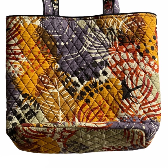 Vera Bradley Painter Feathers Tote Bag - Picture 2 of 12